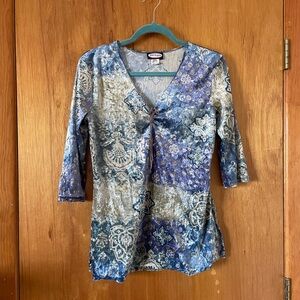 Zoey Beth Velvet Polyester Boho design top - W Large